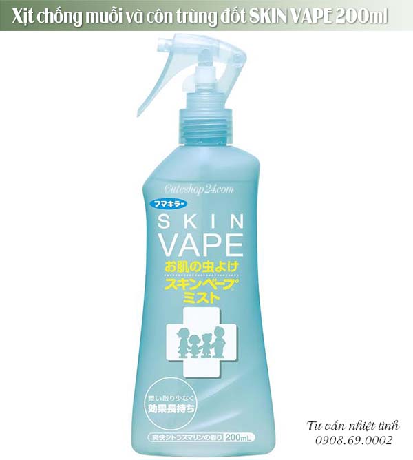 Xịt chống muỗi và côn trùng đốt SKIN VAPE 200ml