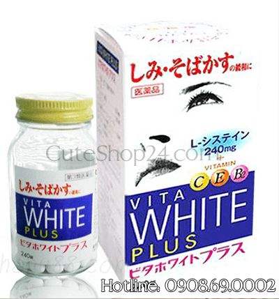 VITA White Plus C.E.B2 - Viên uống trắng da, trị nám và tàn nhang của Nhật