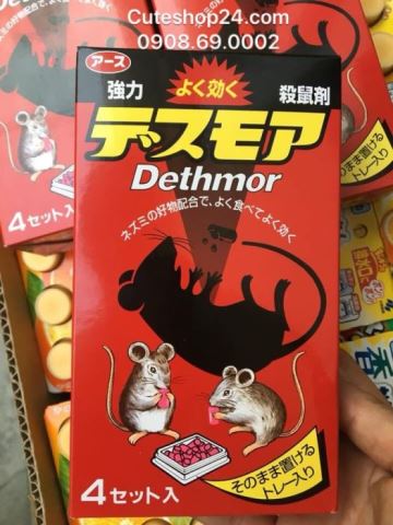 Thức ăn diệt chuột Dethmor Nhật Bản.