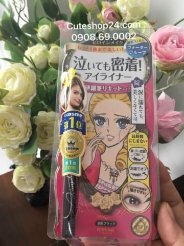 Vẽ mắt nước Liner Kissme (đen) Nhật Bản