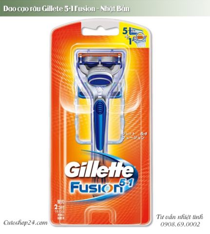 Dao cạo râu Gillete 5+1 Fusion từ Nhật Bản