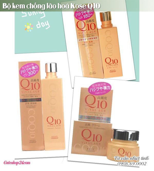 Bộ kem chống lão hoá Kose Q10